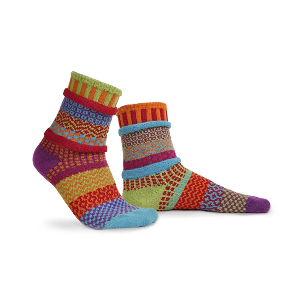 Bas Solmate orange en coton recyclé