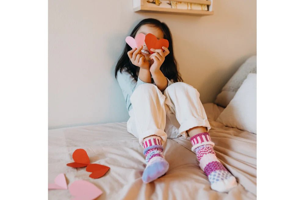 Chaussette Solmate Lovebug pour enfant - Pantoufles Garneau